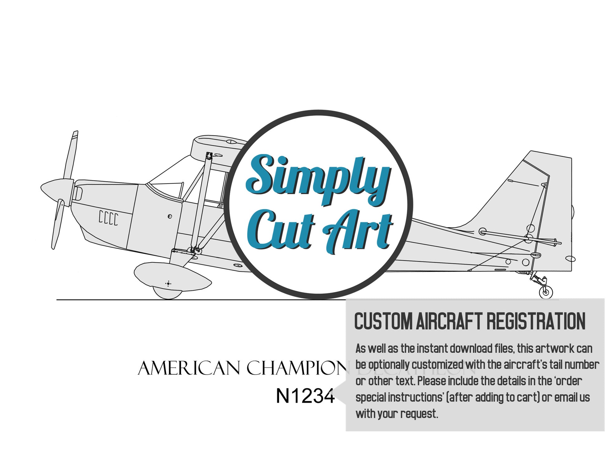 American Champion Decathlon custom artwork