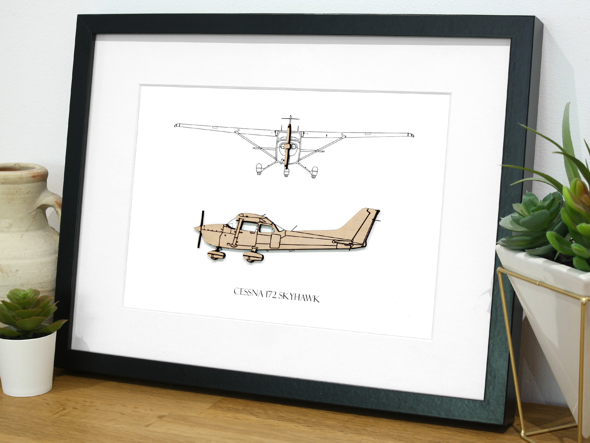 Cessna 172 Skyhawk Art | Aviation Decor | Laser Cut Gifts & Art ...