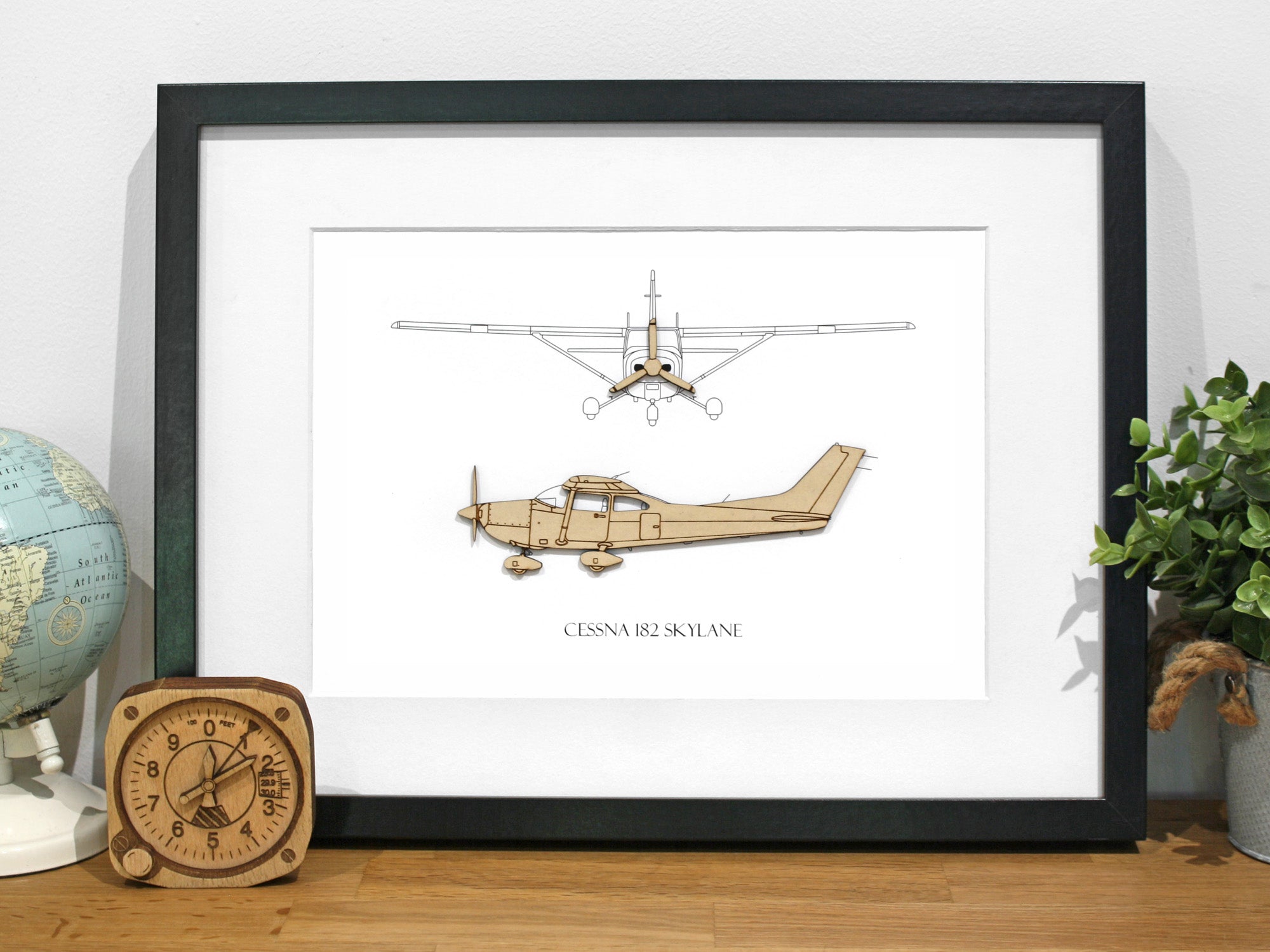 Cessna 182 Skylane Art | Aviation Decor | Laser Cut Gifts & Art ...