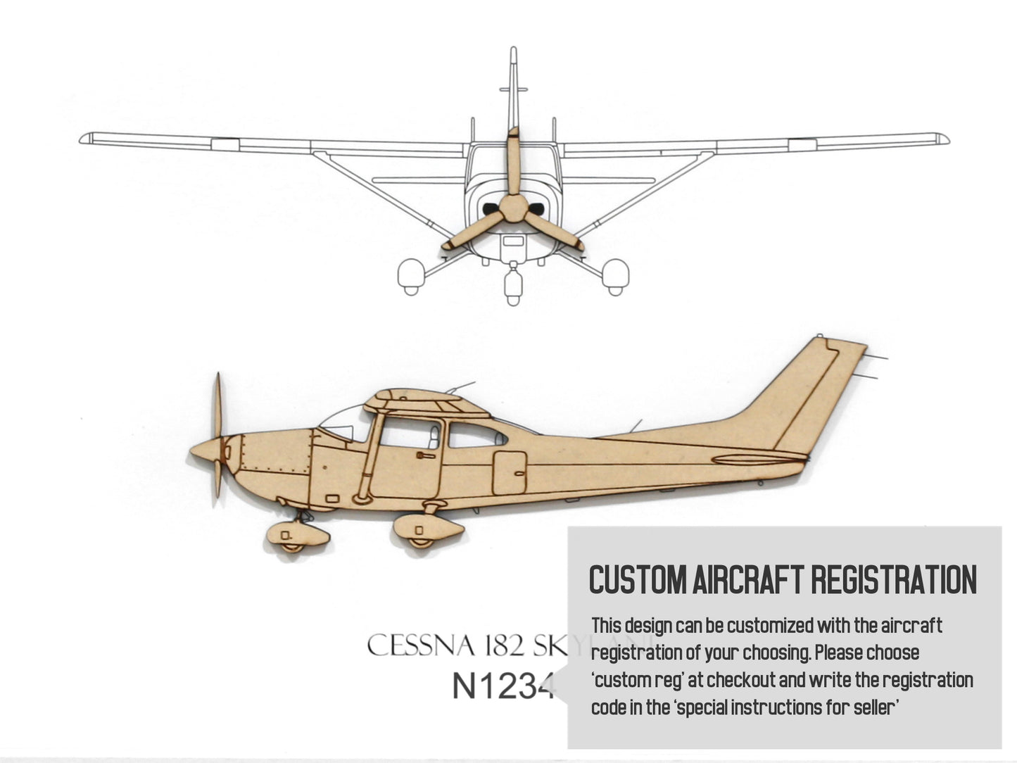 Cessna 182 Skylane custom pilot gifts