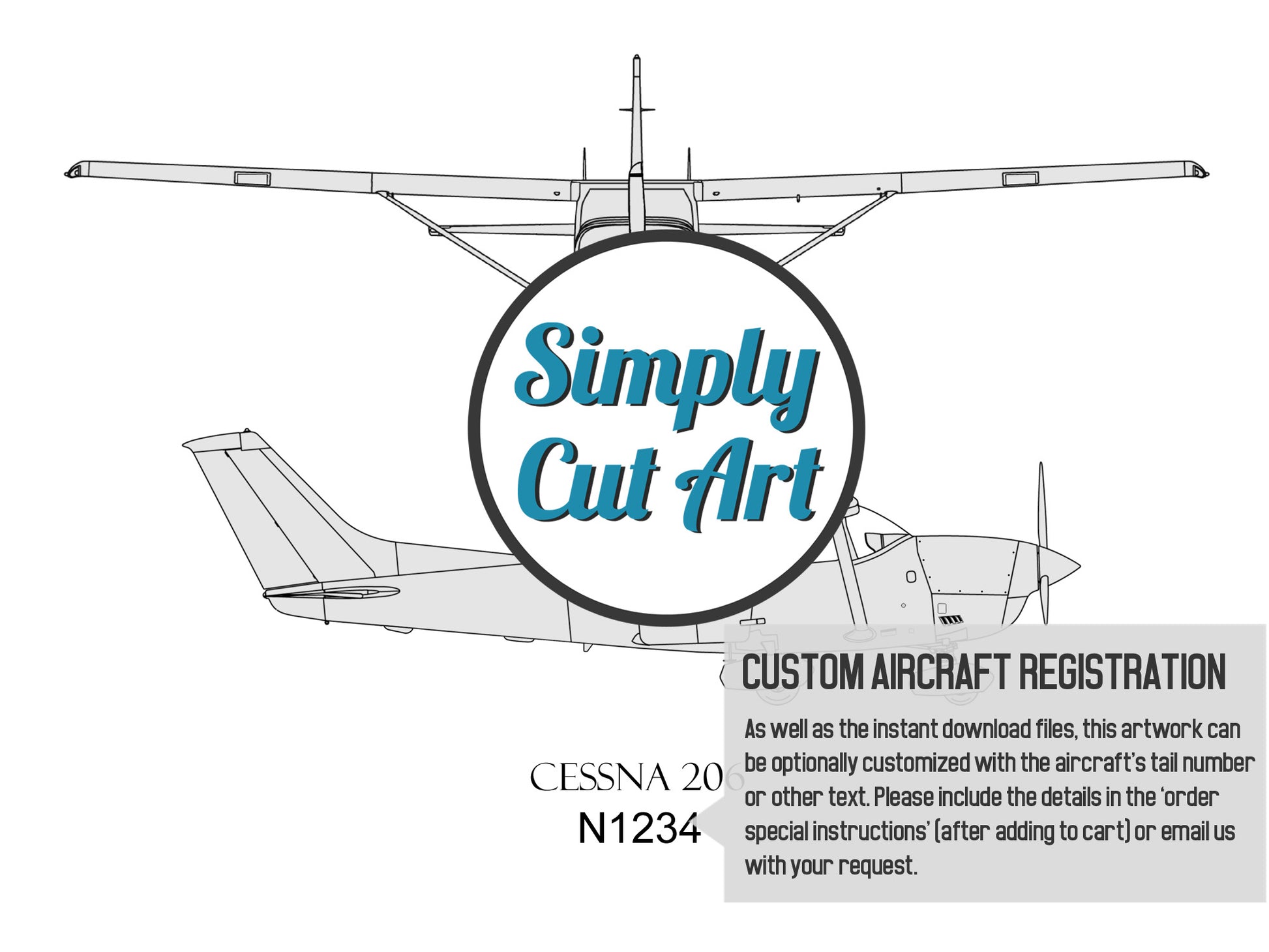 Cessna 206 custom aviation gifts