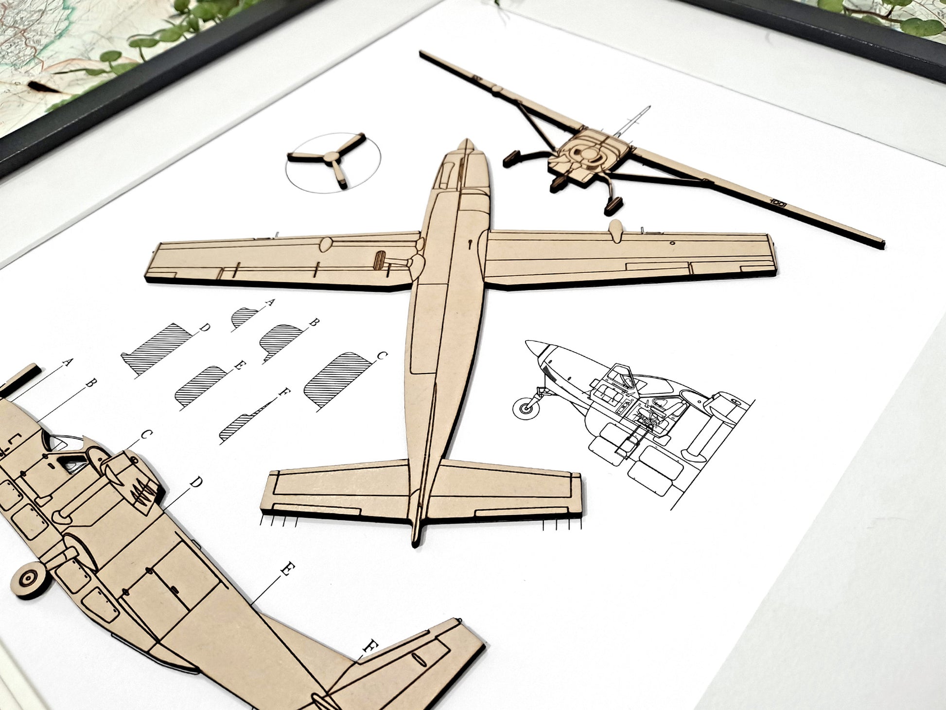Cessna 208B Super Cargomaster blueprint art