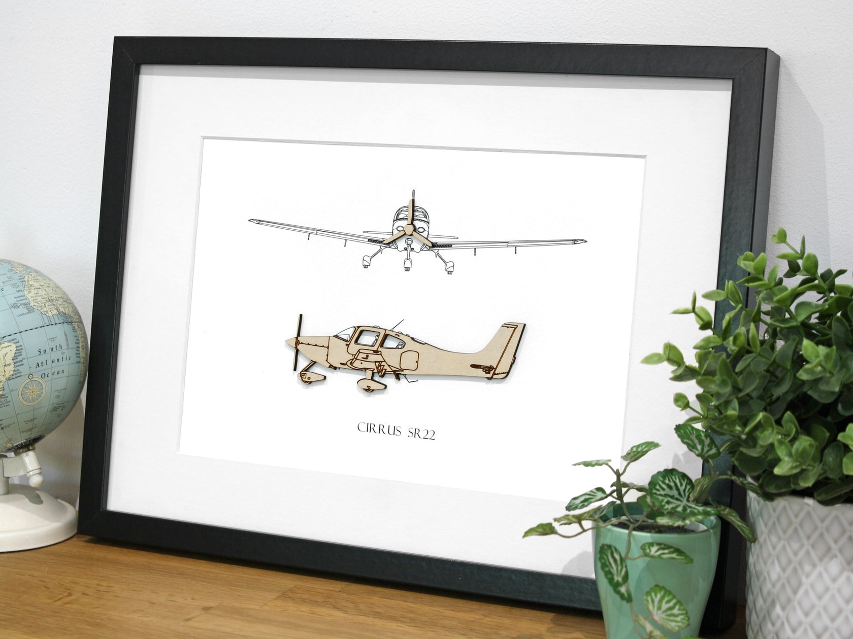 Cirrus SR22 Art | Aviation Decor | Laser Cut Gifts & Art – Simply Cut Art