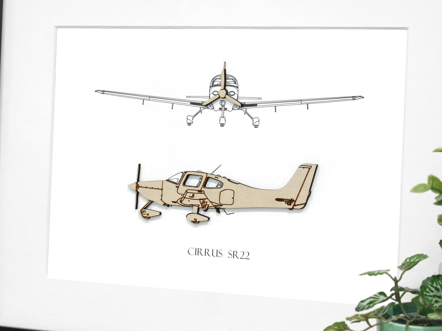 Cirrus SR22 blueprint art