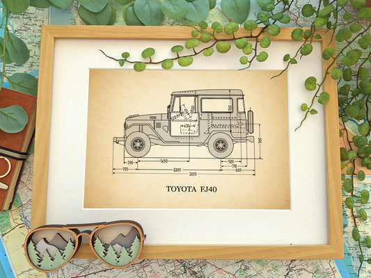 Toyota FJ40 artwork