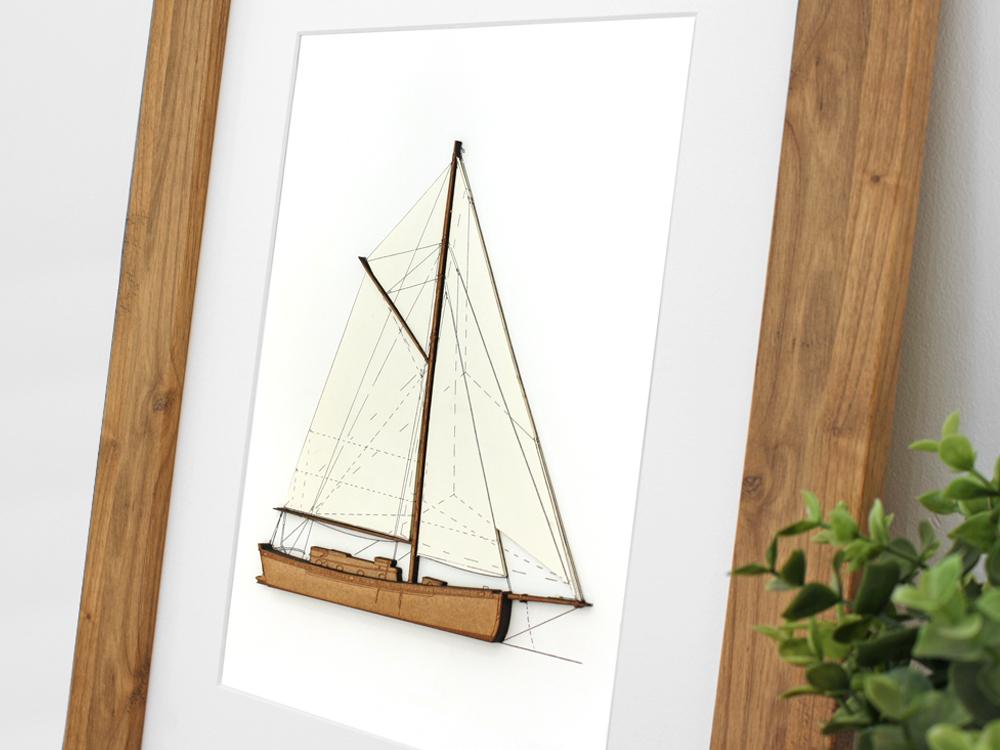 sailing boat art, nautical art