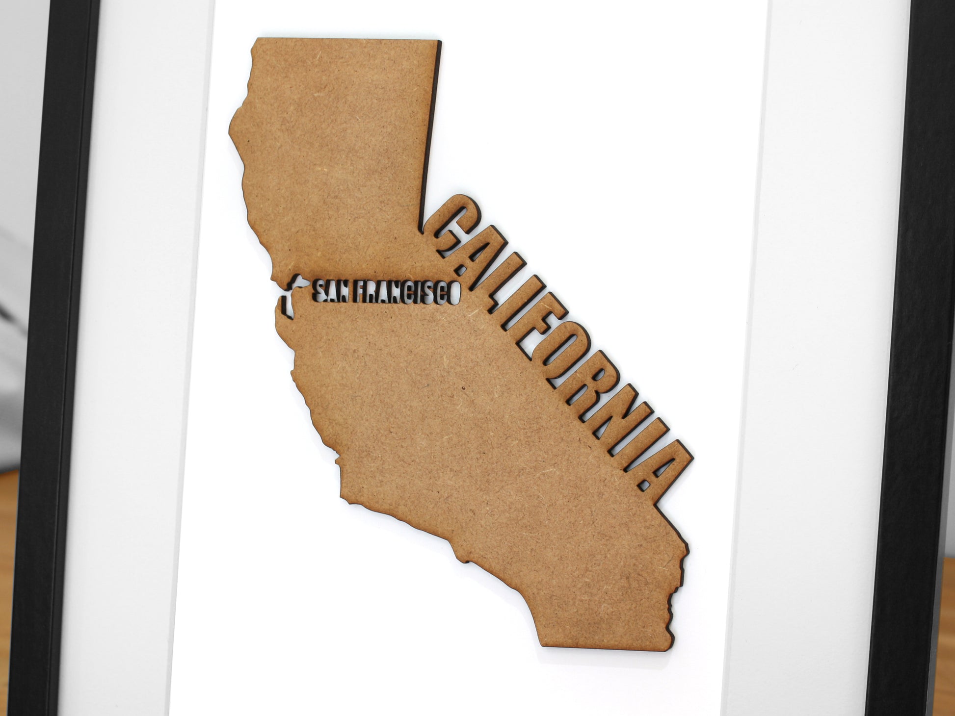 personalized map of California