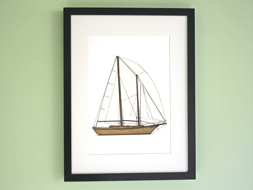 sailboat wall art, nautical art