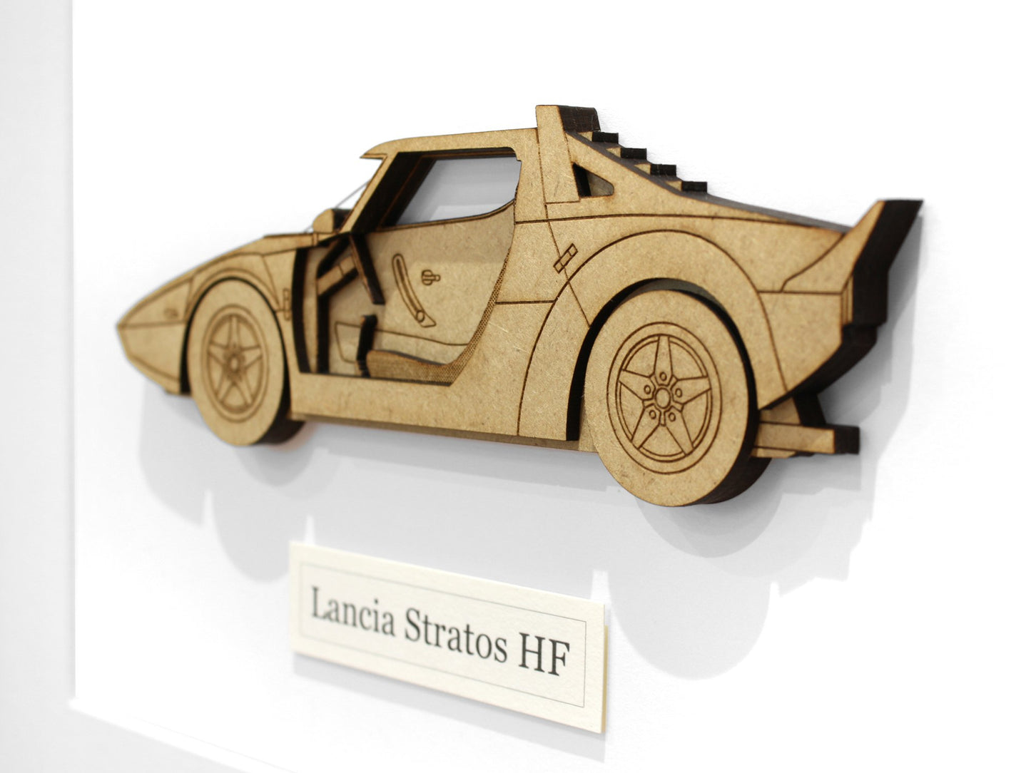 Lancia Stratos blueprint wall art