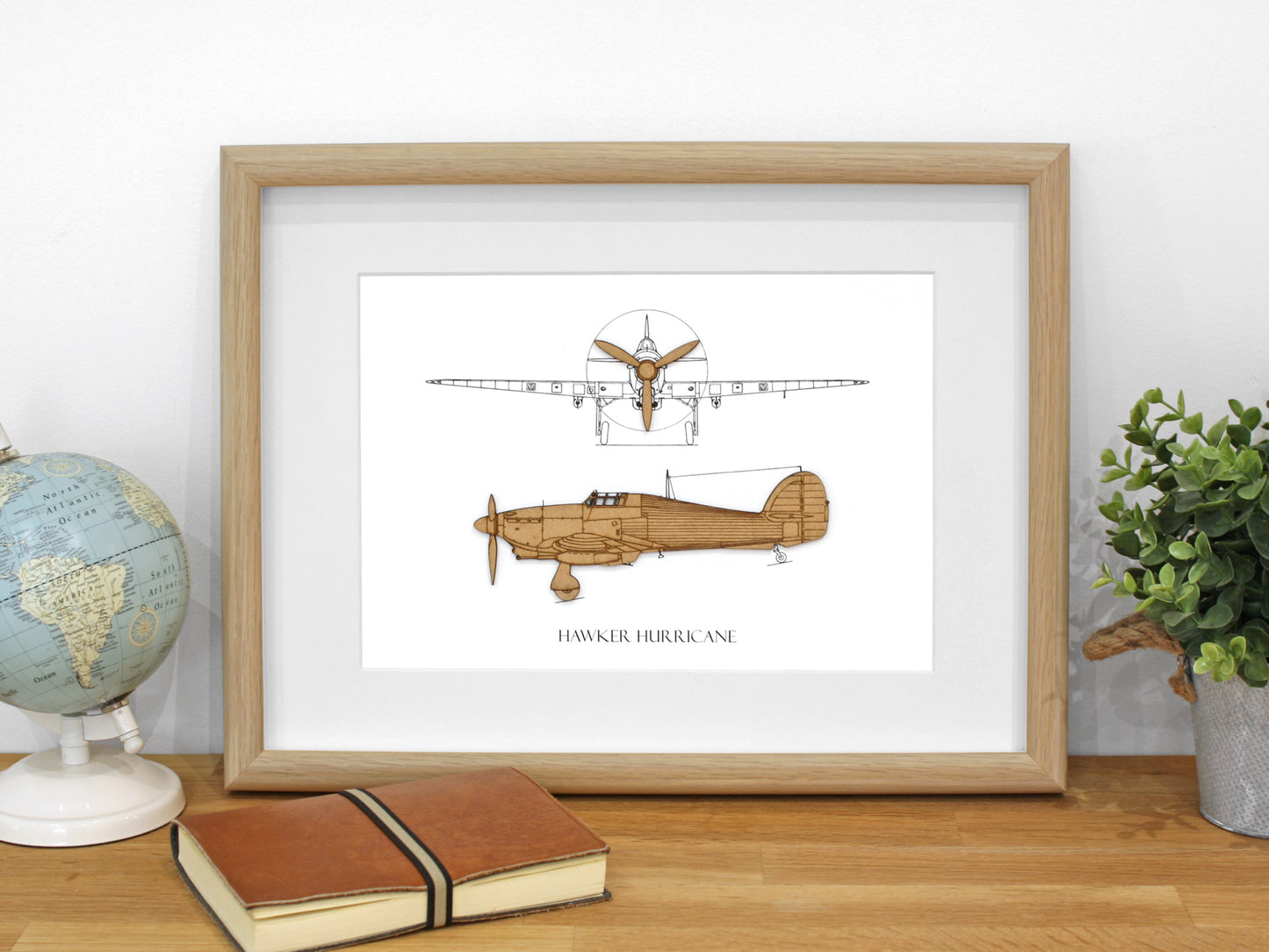 Hawker Hurricane Blueprint Art, Aviation Art