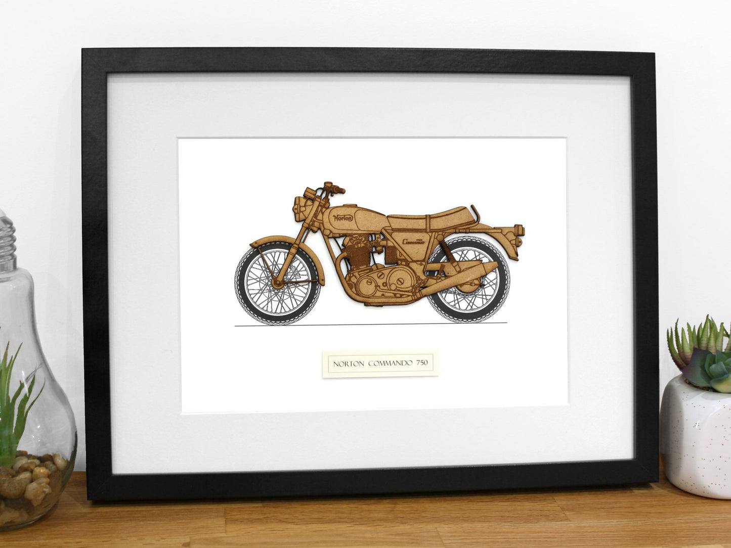 Norton Commando motorcycle art