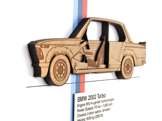 BMW 2002 Turbo blueprint wall art