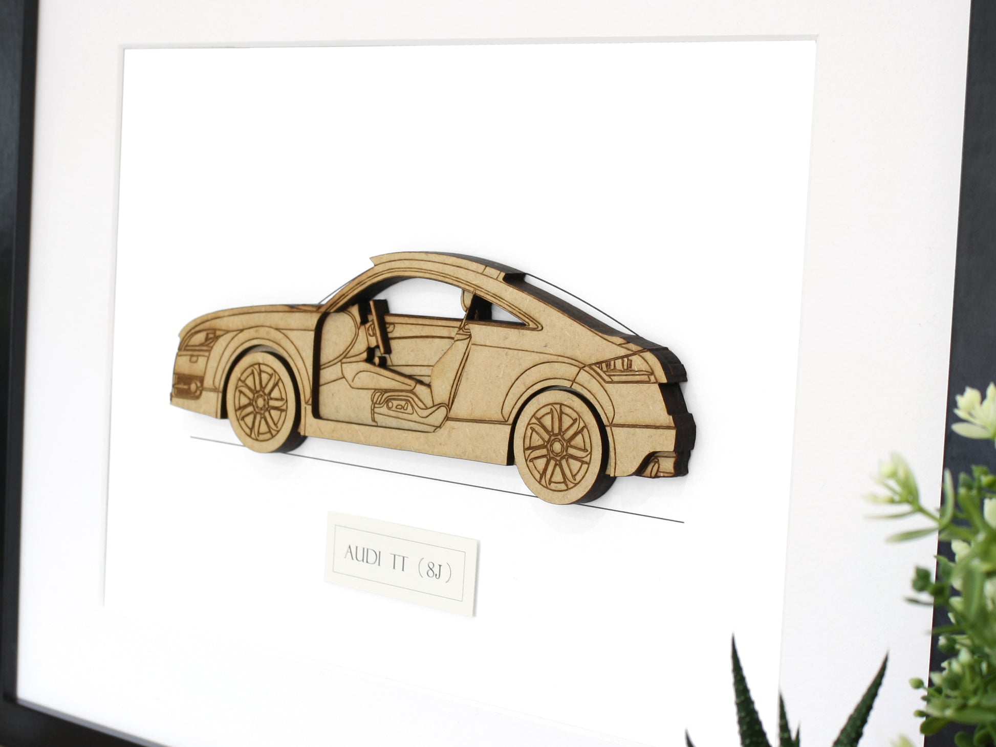Audi TT mk2 blueprint art