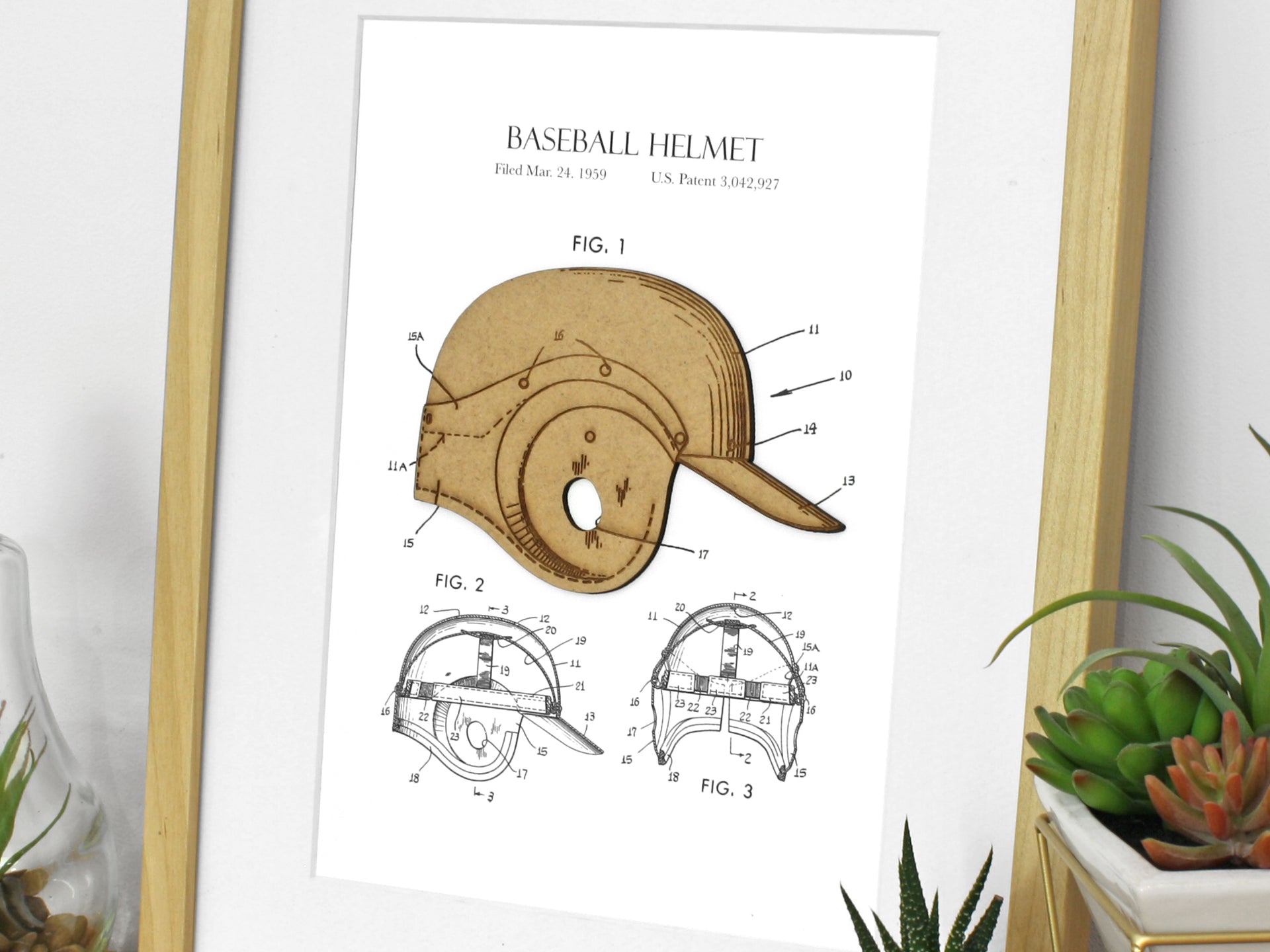 Baseball Catcher Mask Vintage Patent Drawing