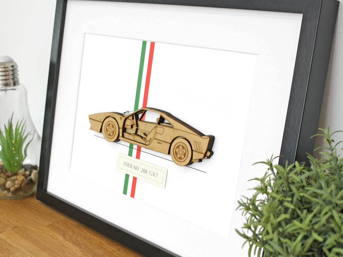 Ferrari 288 GTO blueprint art