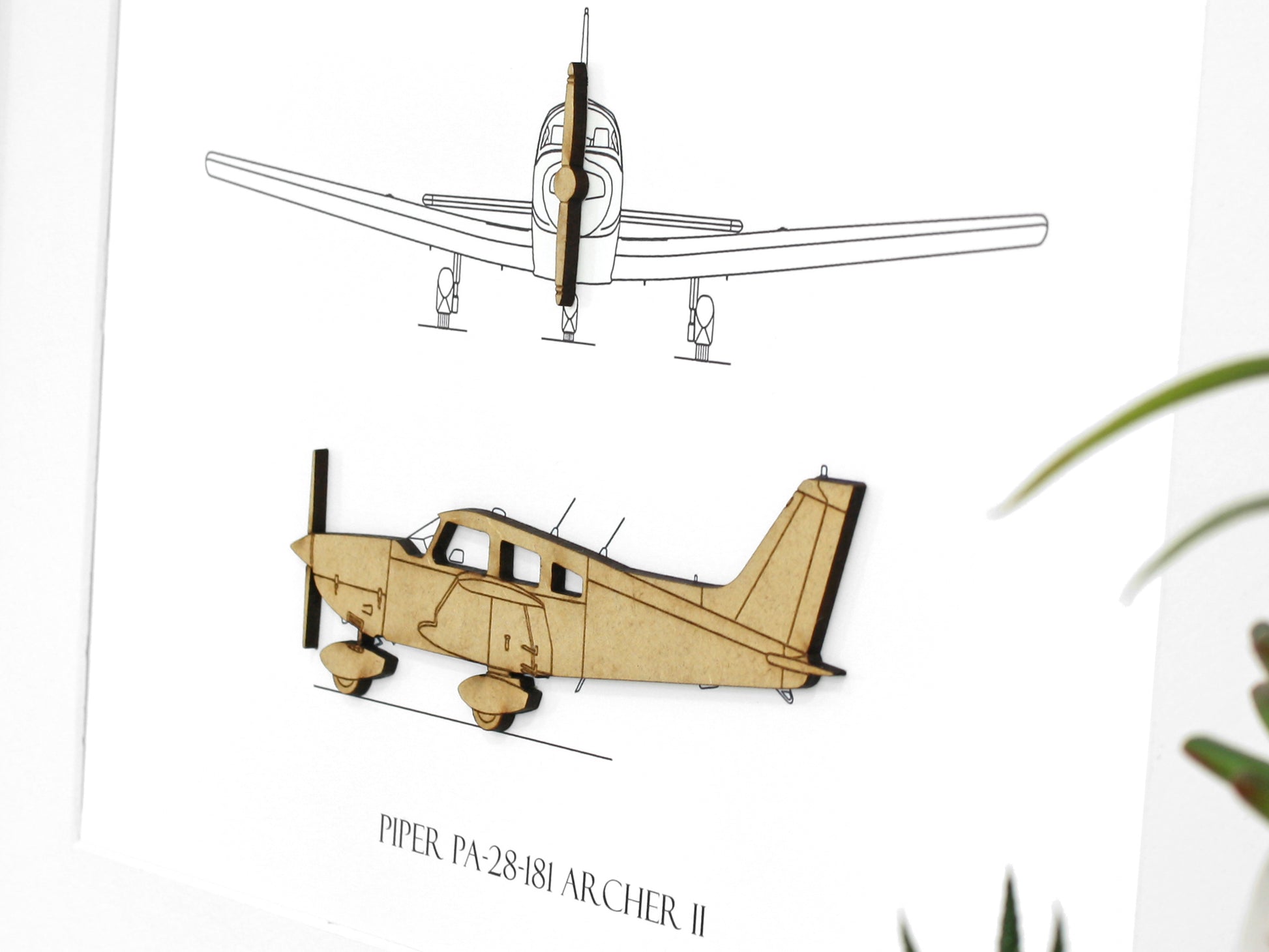 Piper PA-28-181 Archer II blueprint art