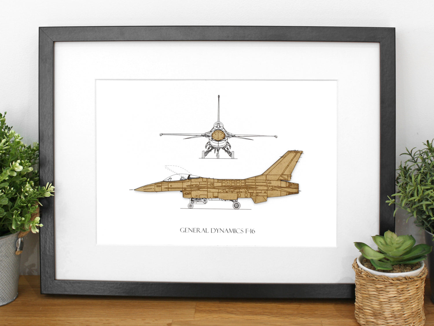 F-16 Blueprint Art 