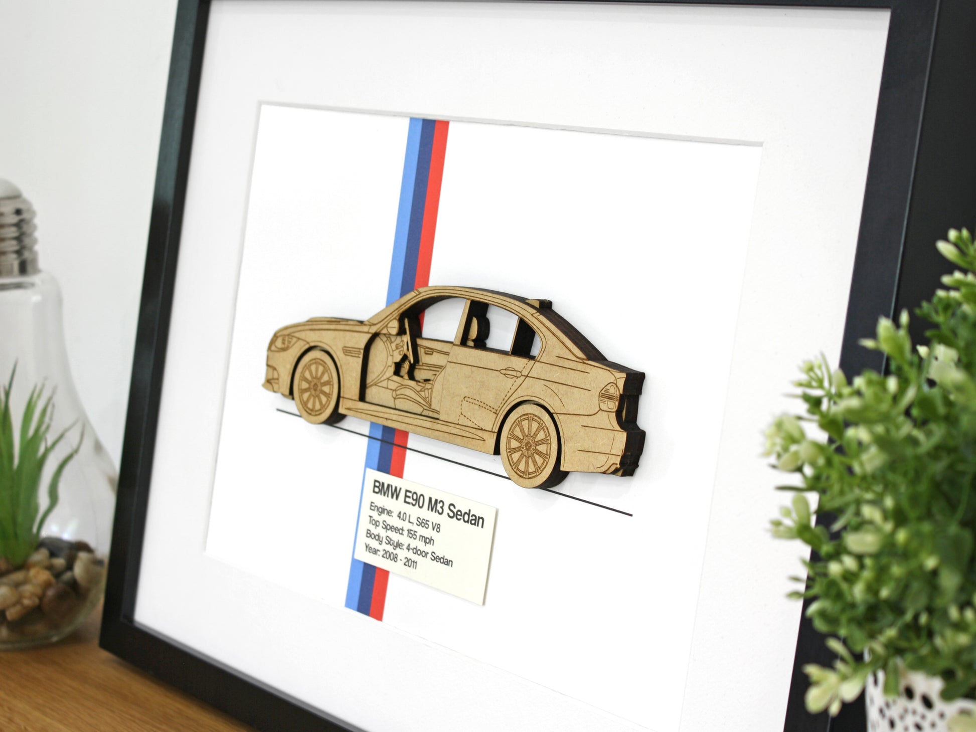 BMW M3 E90 Blueprint Art | Laser Cut Wood Gifts & Art – Simply Cut Art