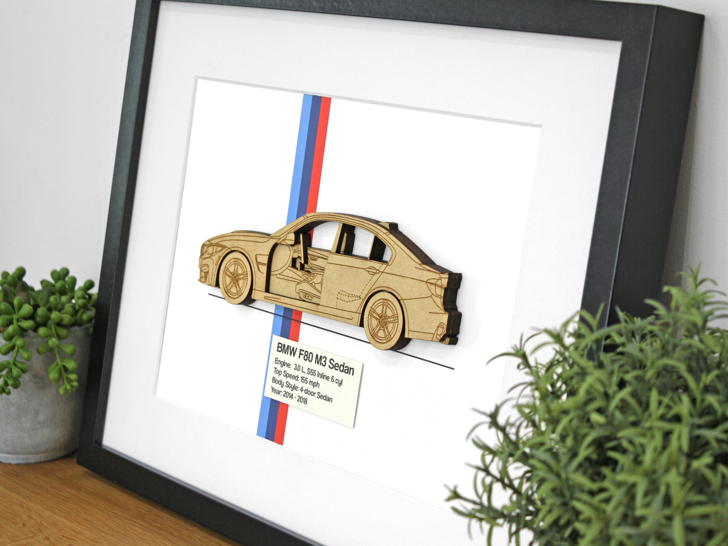 BMW F80 M3 blueprint art