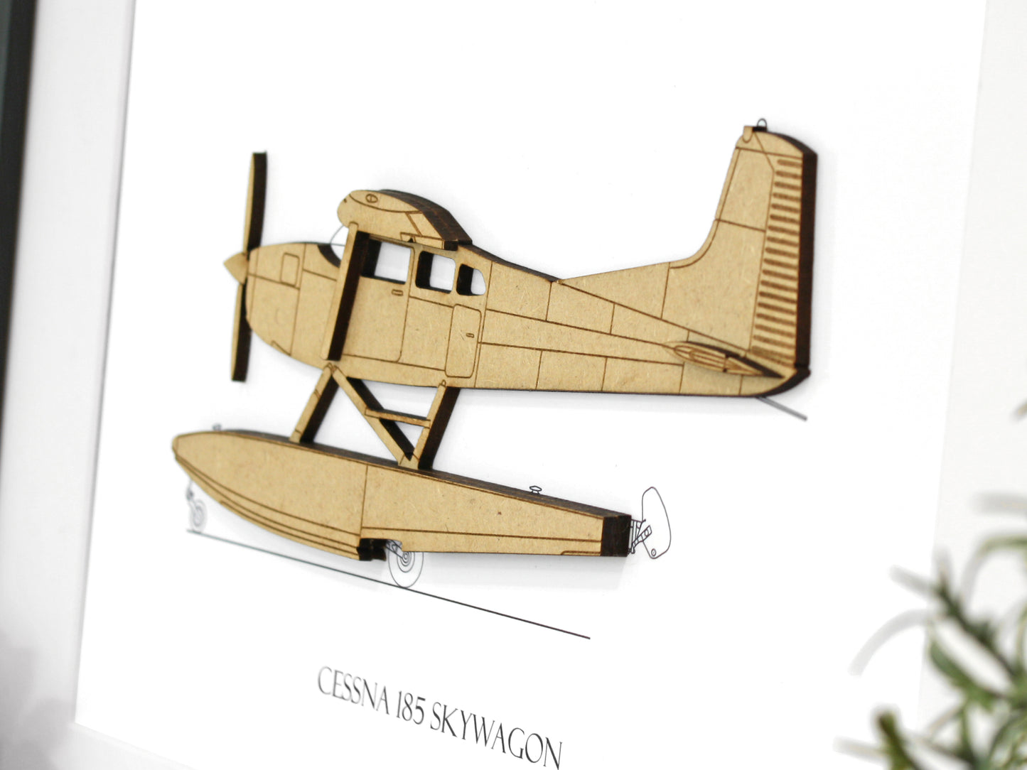 Cessna 185 Skywagon floatplane art