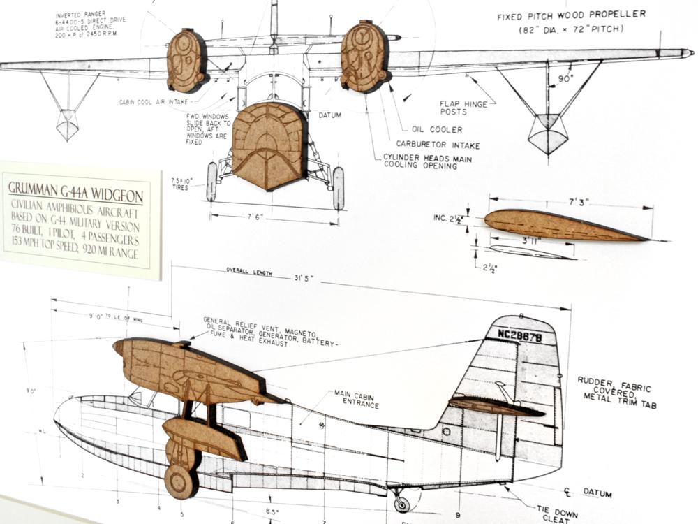 Seaplane aviation art, Grumman Widgeon