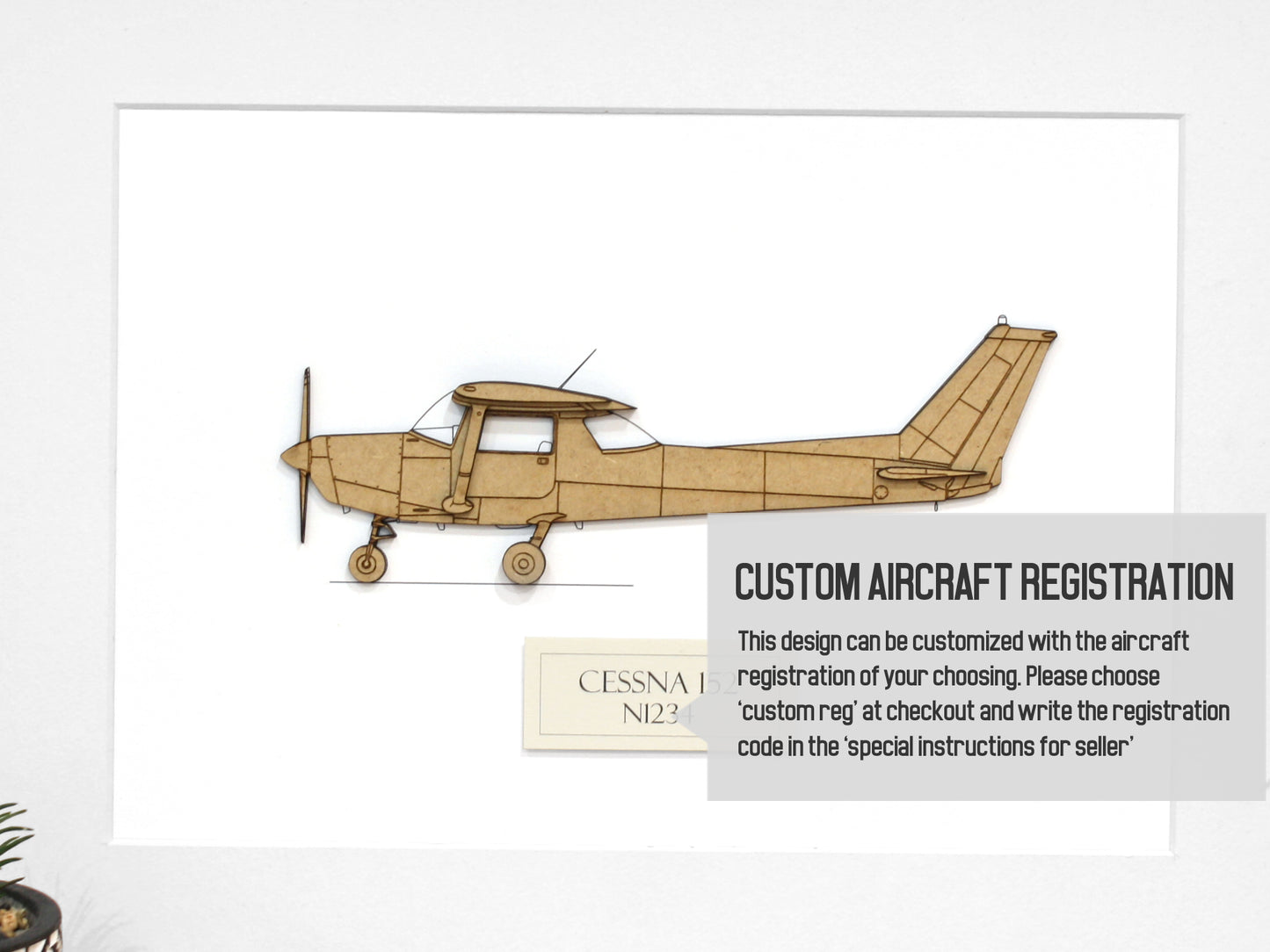 Custom Cessna 152 aviation art
