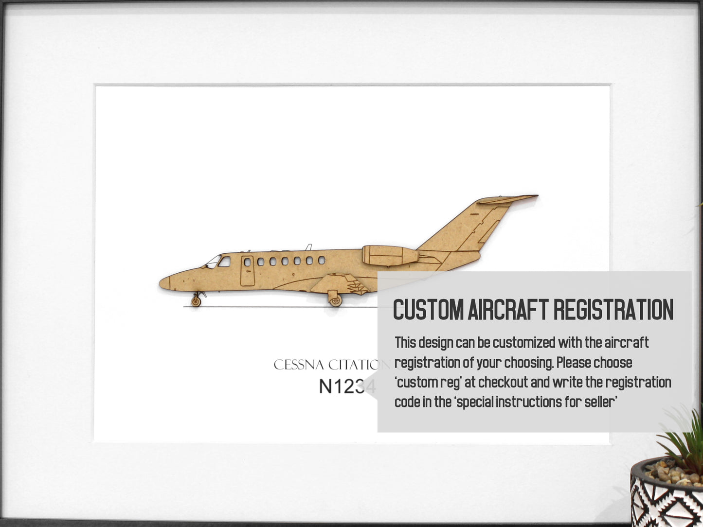 Custom Cessna Citation CJ3 jet aviation decor
