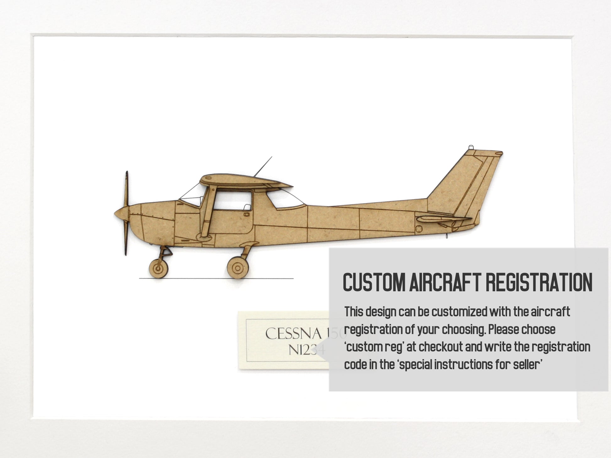 Custom Cessna 150 aviation art 
