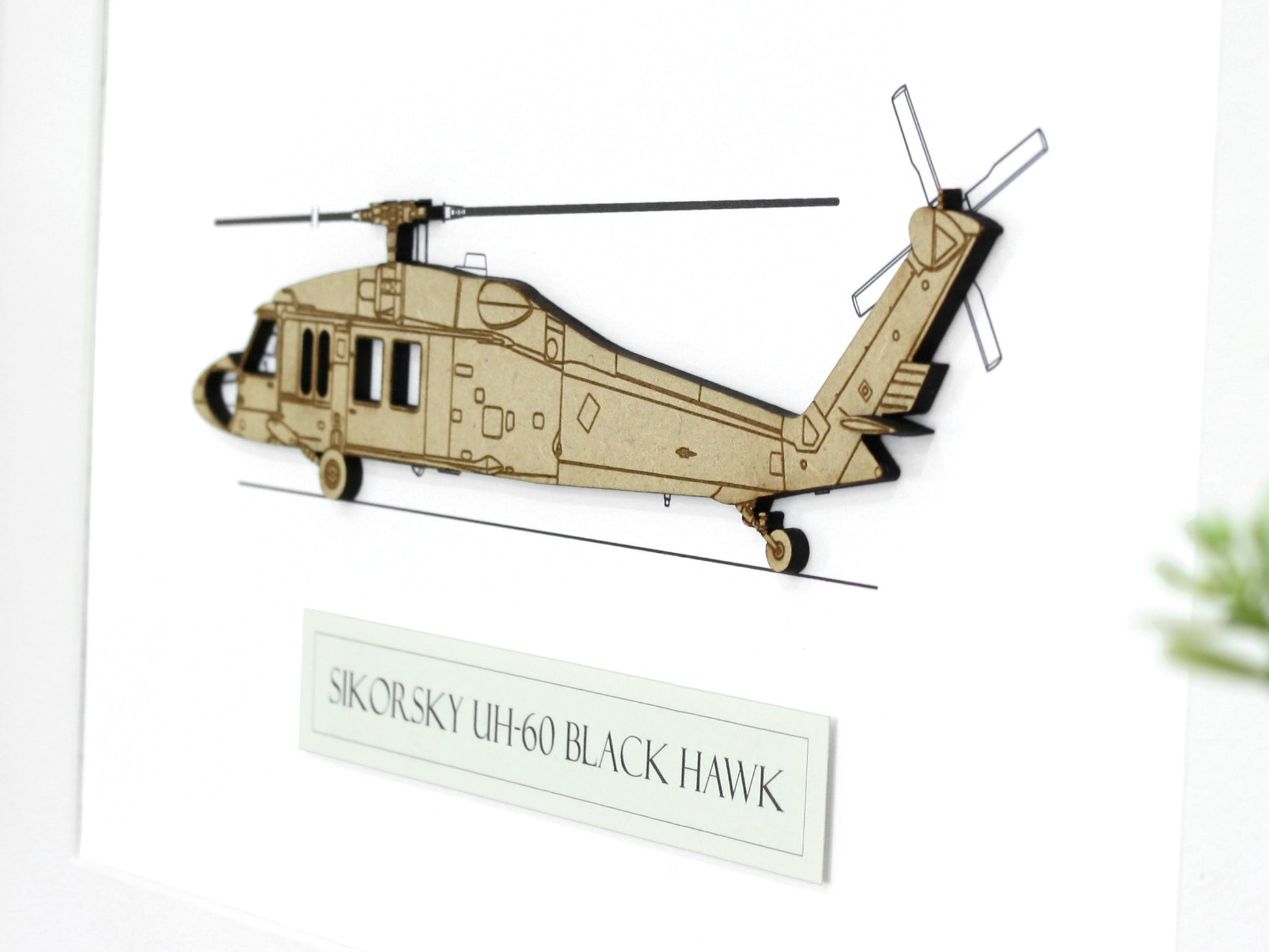 UH-60 Black Hawk helicopter art