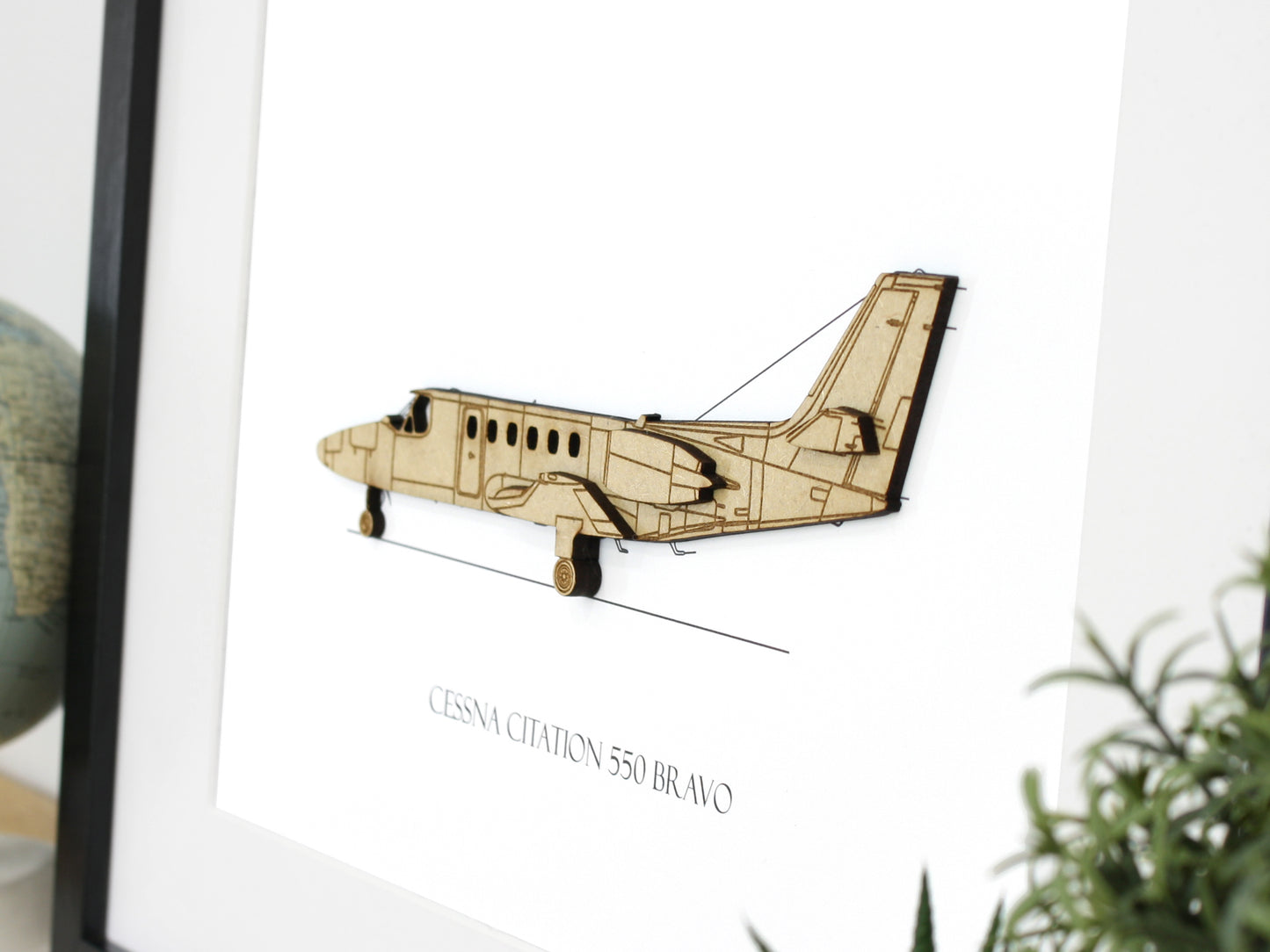 Cessna Citation 550 Bravo blueprint art