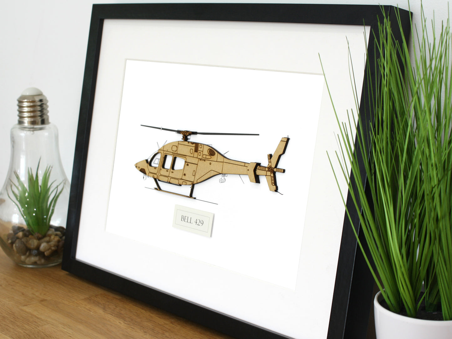 Bell 429 Police helicopter art gift