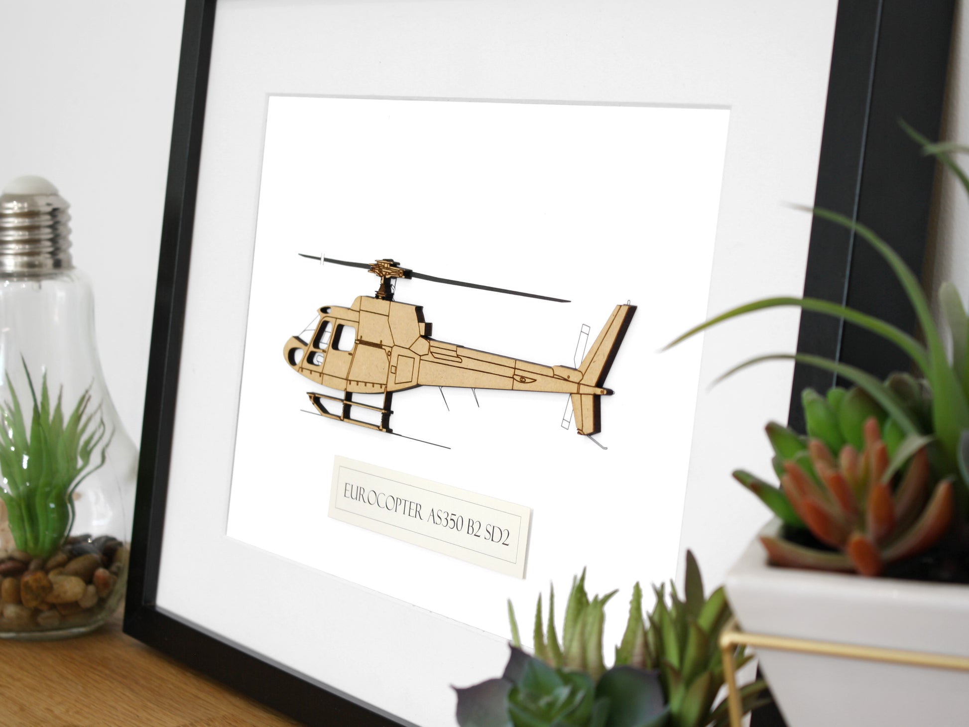 AS350B2 SD2 helicopter art