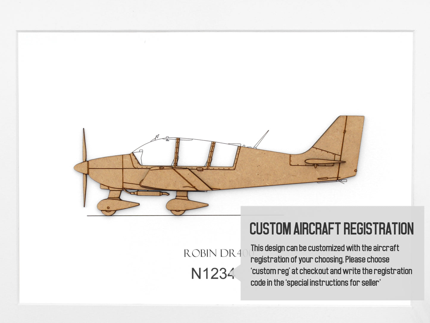Robin DR400 aviation art