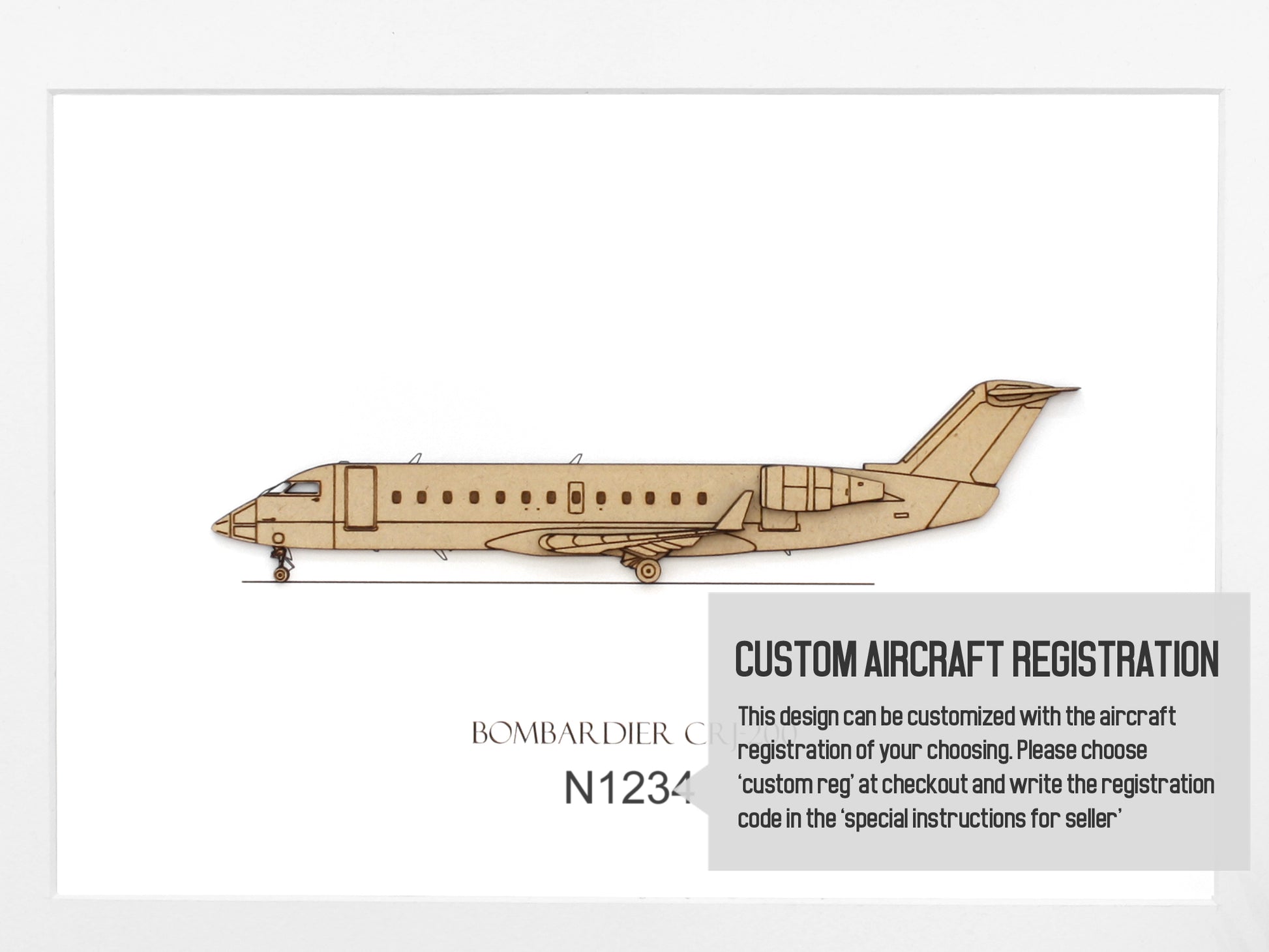 Bombardier CRJ200 aviation art