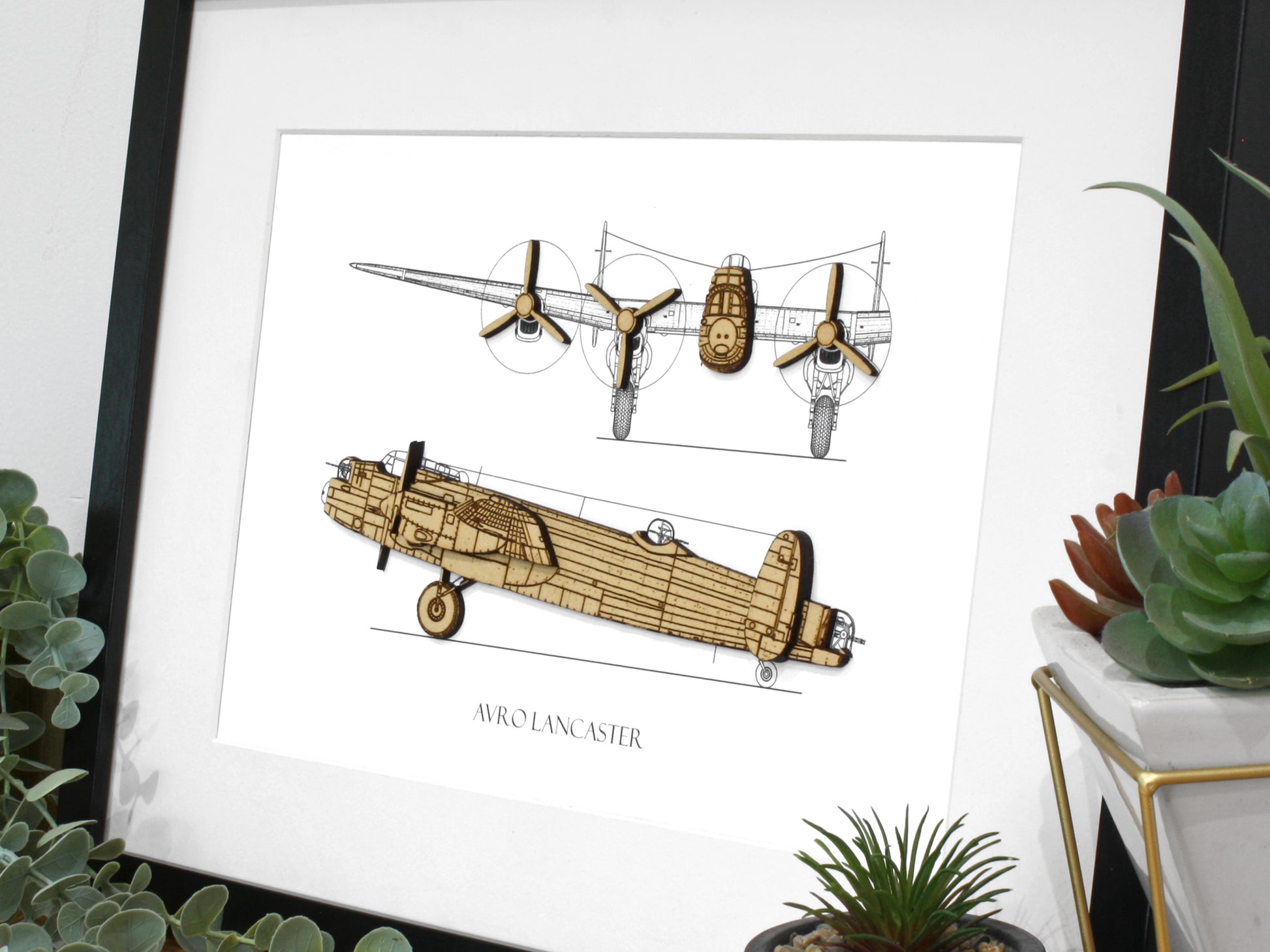 Lancaster bomber aviation art