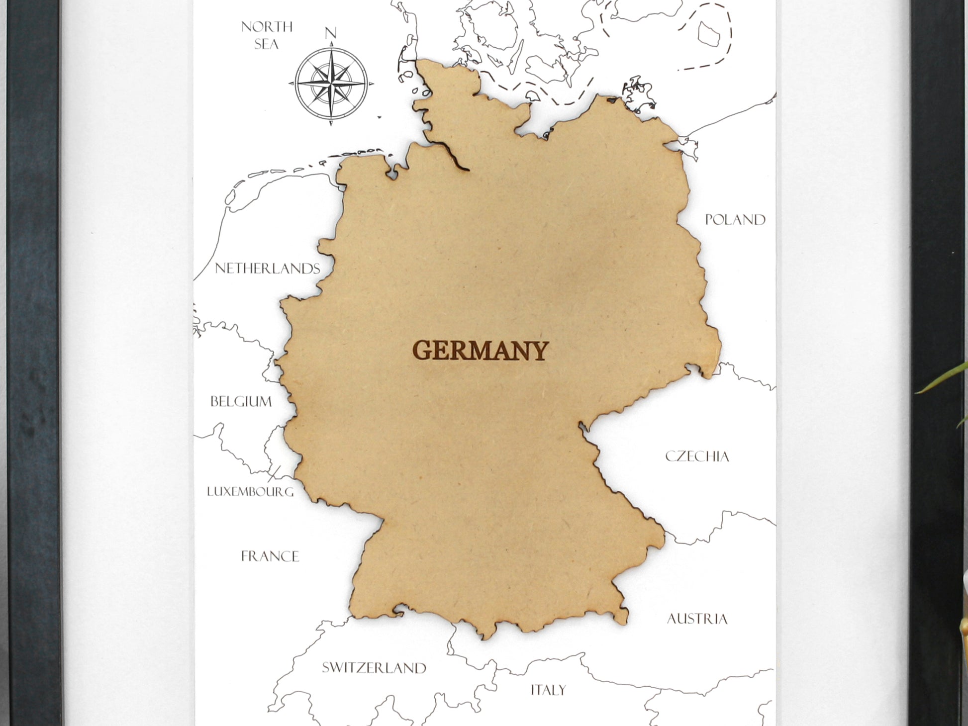 custom map of Germany gift