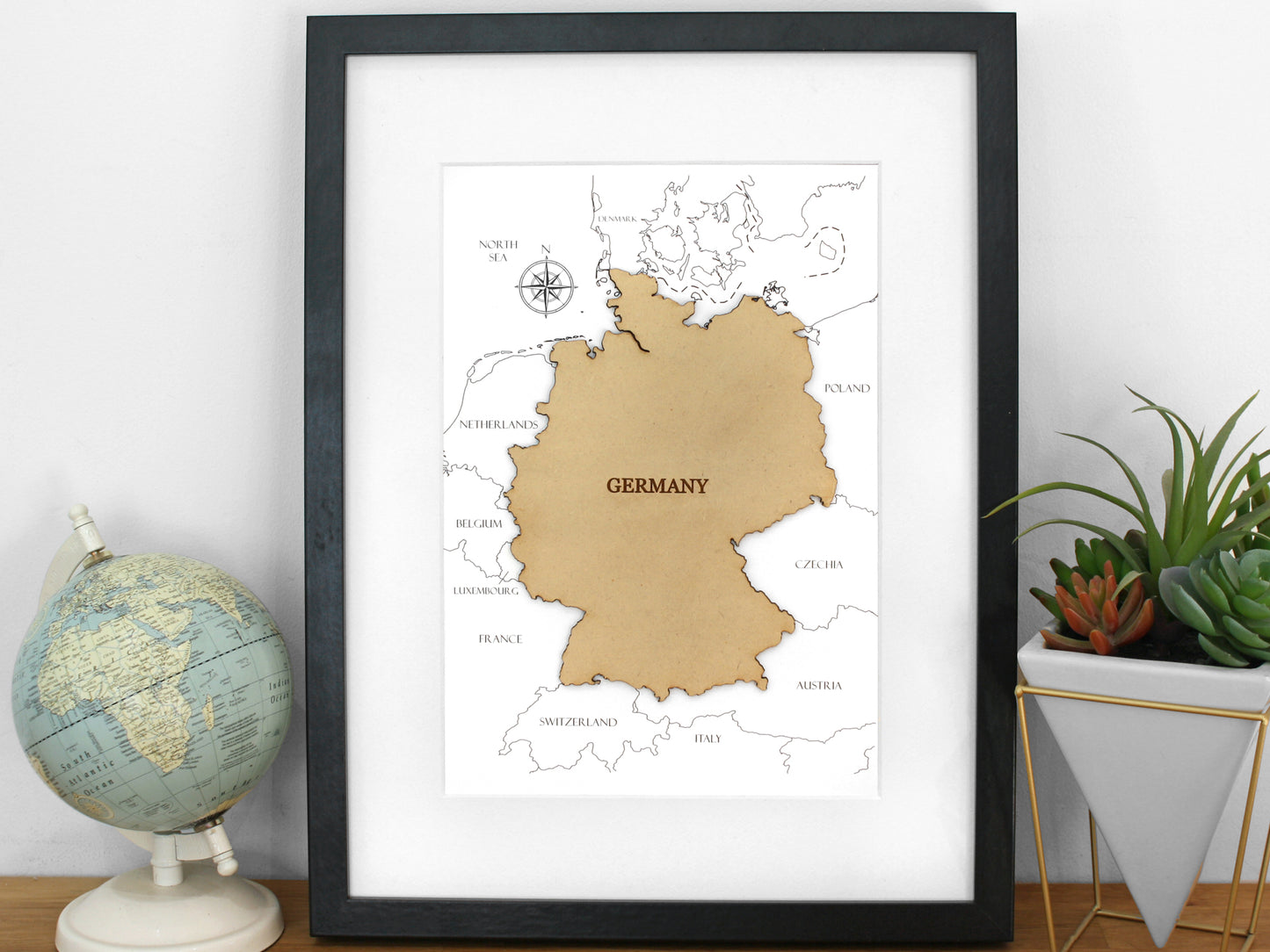 Map of Germany art