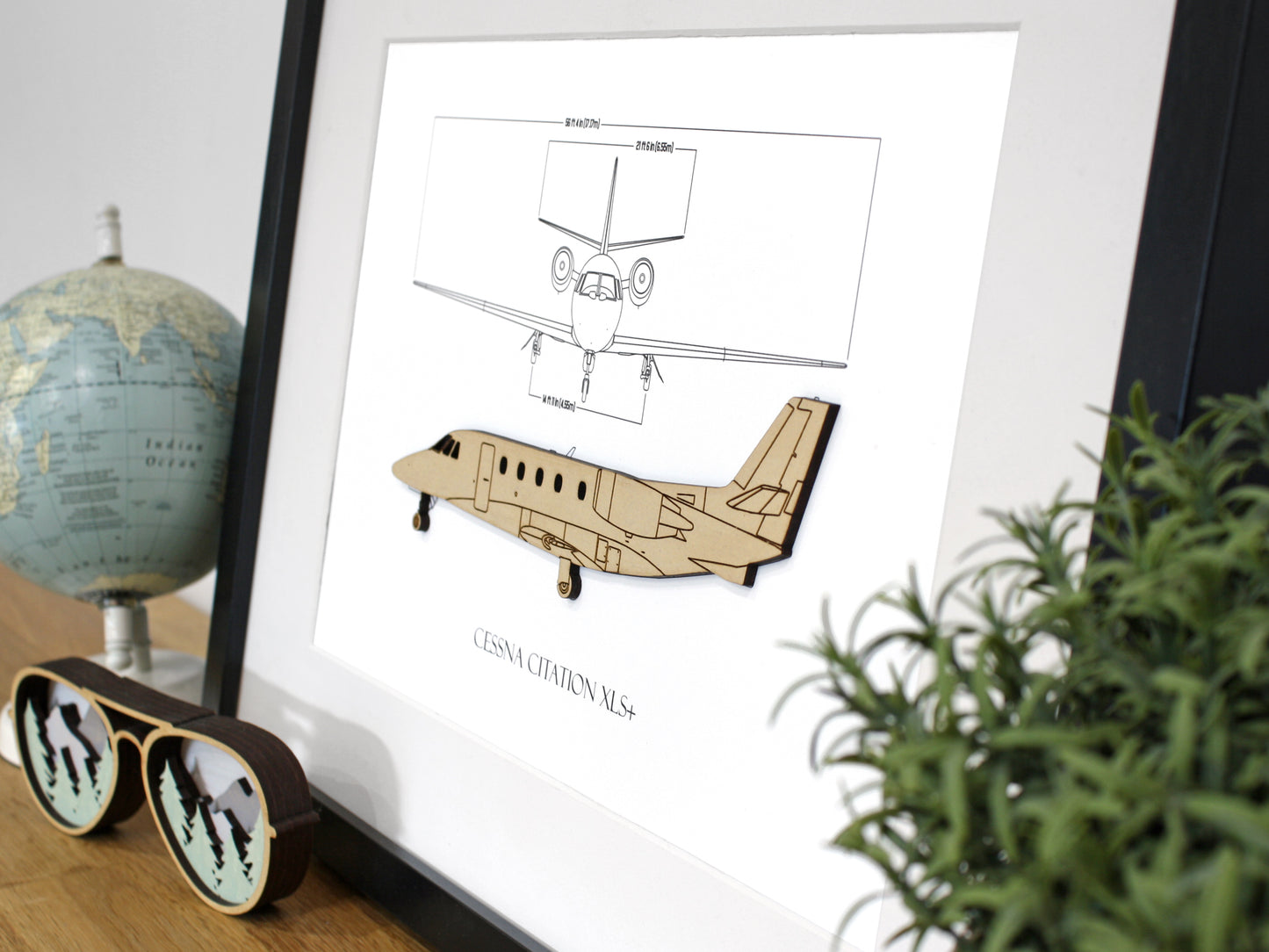 Cessna Citation XLS+ blueprint art