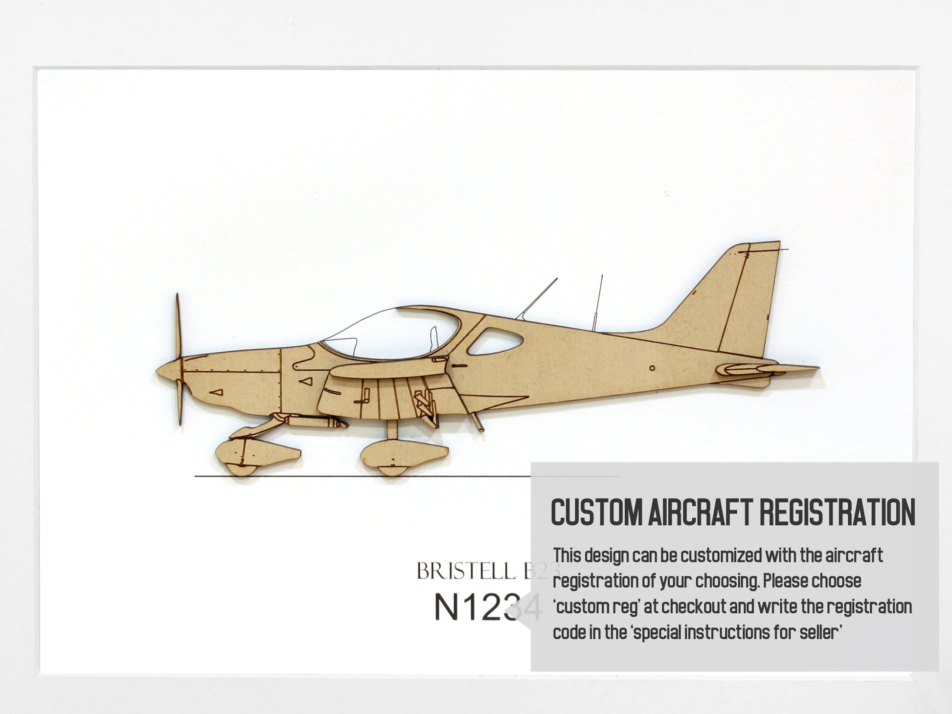 Bristell B23 aviation art