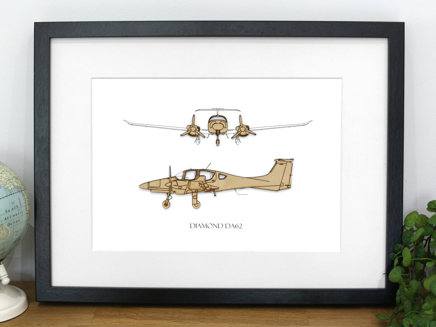 Diamond DA-62 aviation art