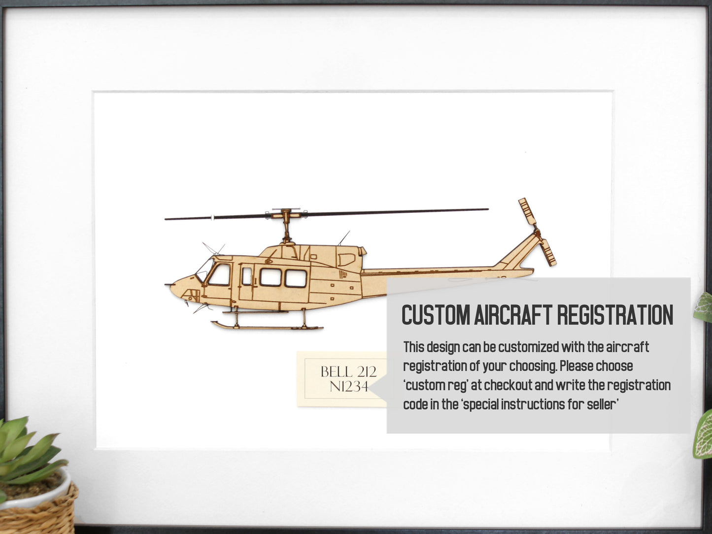 Bell 212 helicopter art