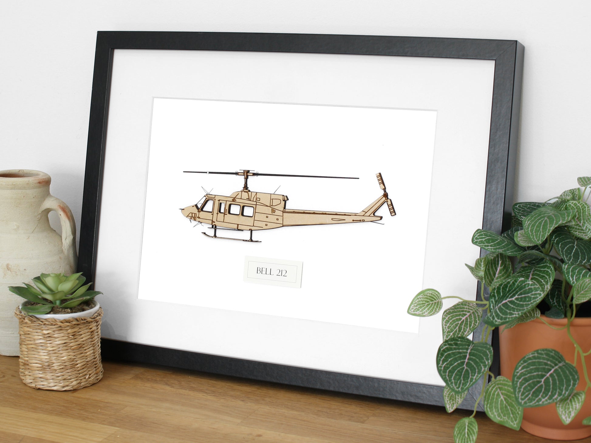 Bell 212 helicopter art