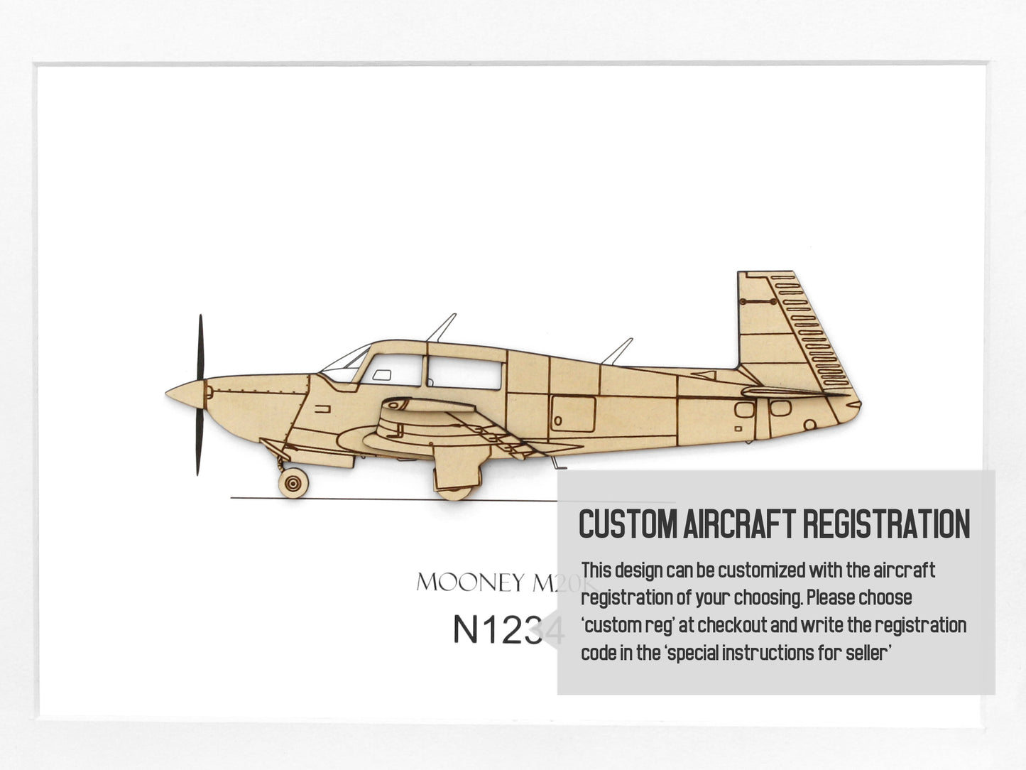 Mooney M20K custom aviation art
