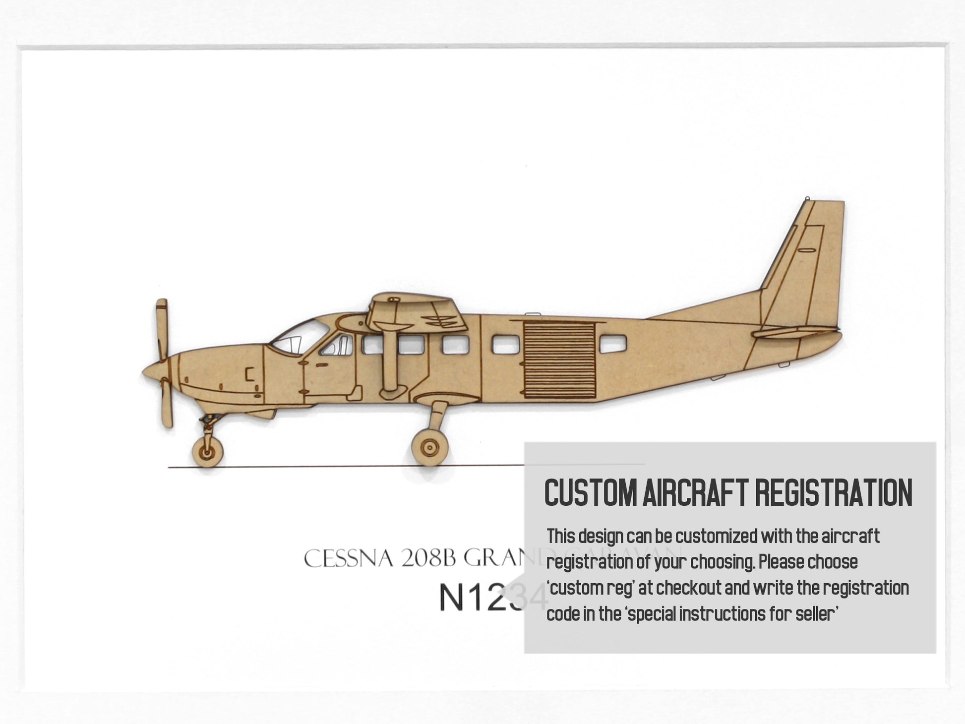Cessna 208B Grand Caravan skydiving aviation art