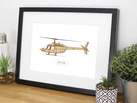 Bell 206 helicopter gift