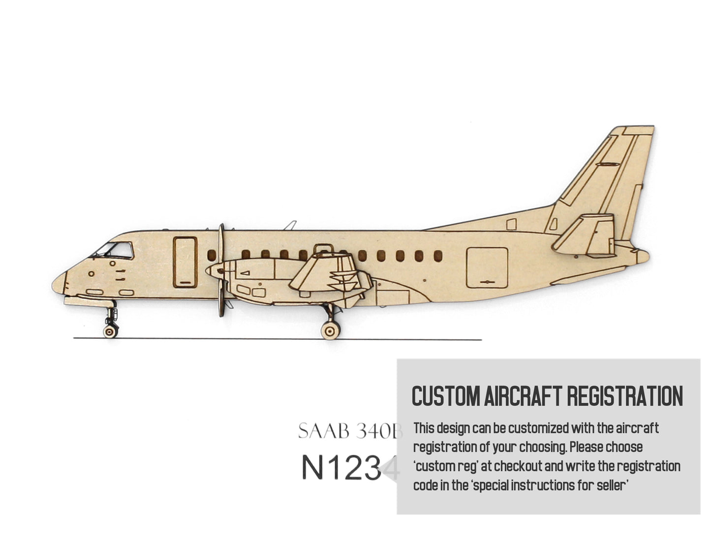 Saab 340B Aviation Art