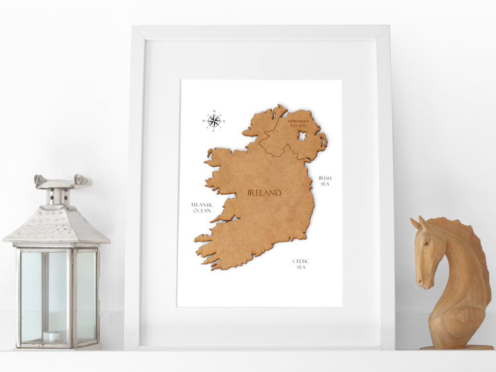 Ireland map art