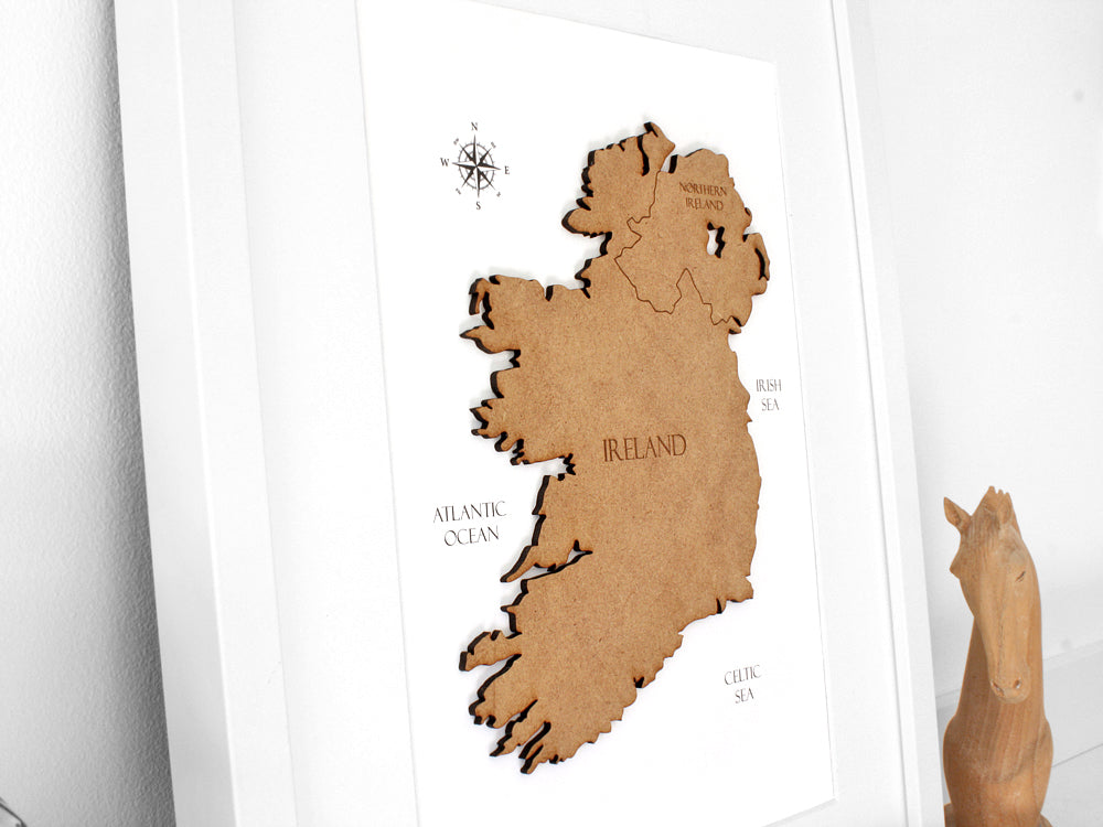 map of Ireland gift, wall art