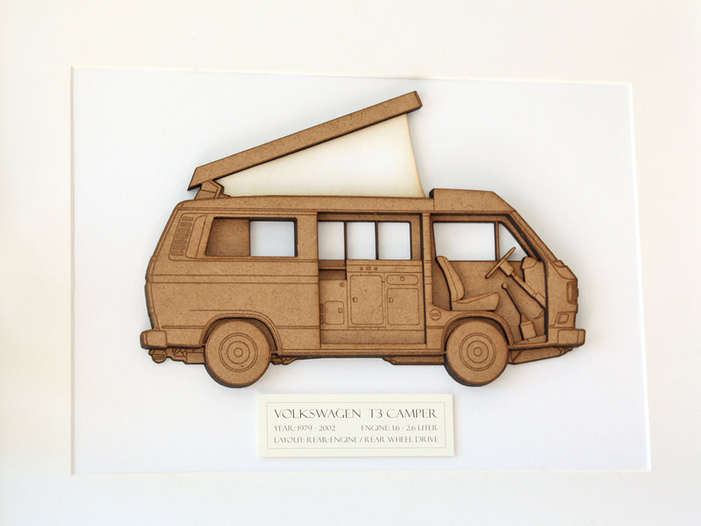 VW T3 camper art gifts