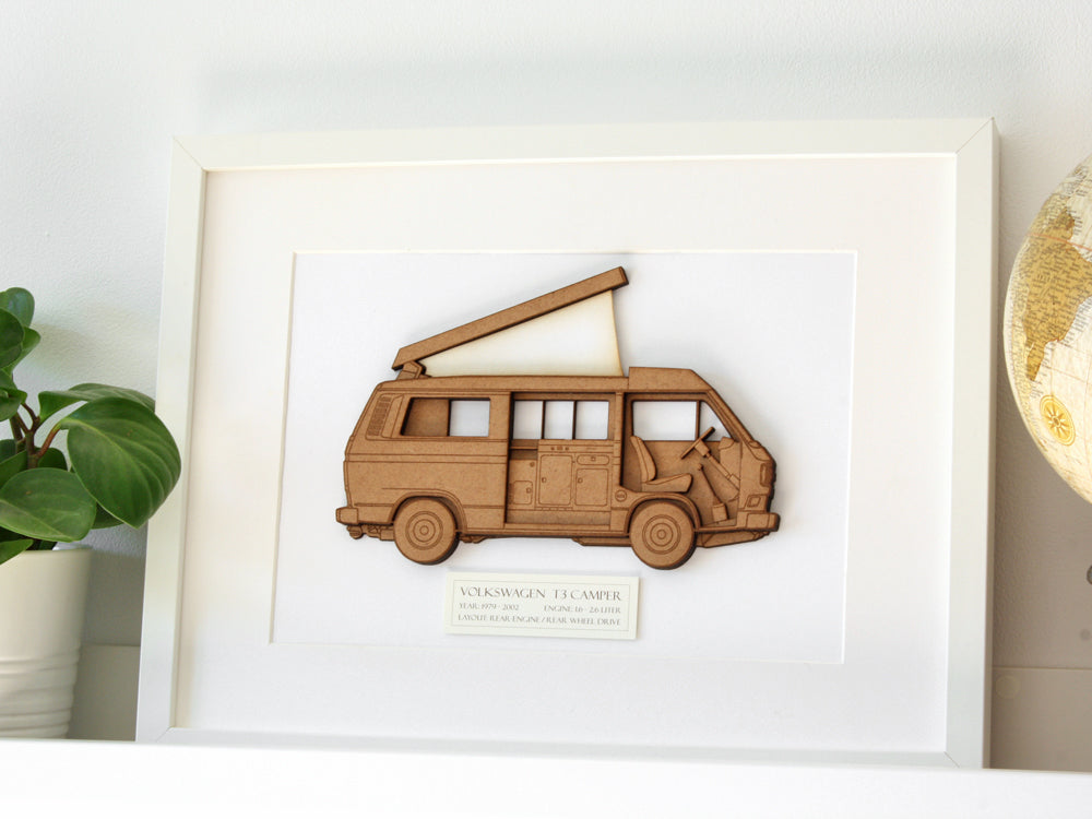 VW T3 camper art gift
